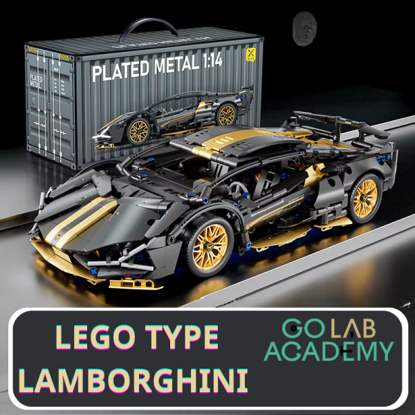 Lego Type LAMBORGHINI Plated metal