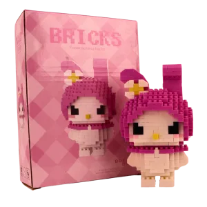 Mini Bricks Φιγούρα Ροζ Κουνελάκι MB100