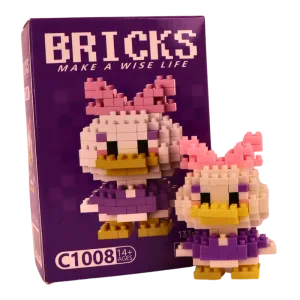 Mini Bricks Φιγούρα Πάπια με Φιόγκο – 133 Κομμάτια MB110