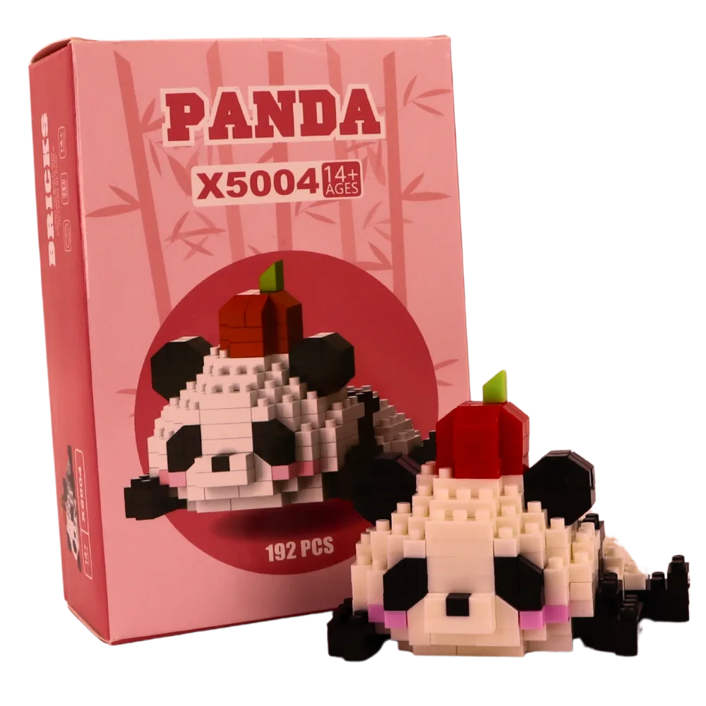 Mini Bricks Φιγούρα Πάντα με Μήλο – 192 Κομμάτια MB130
