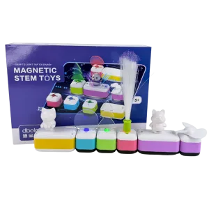 Μαγνητικό εκπαιδευτικό σετ STEM 5+ με LED, μουσικό κουτί και ανεμιστήρα