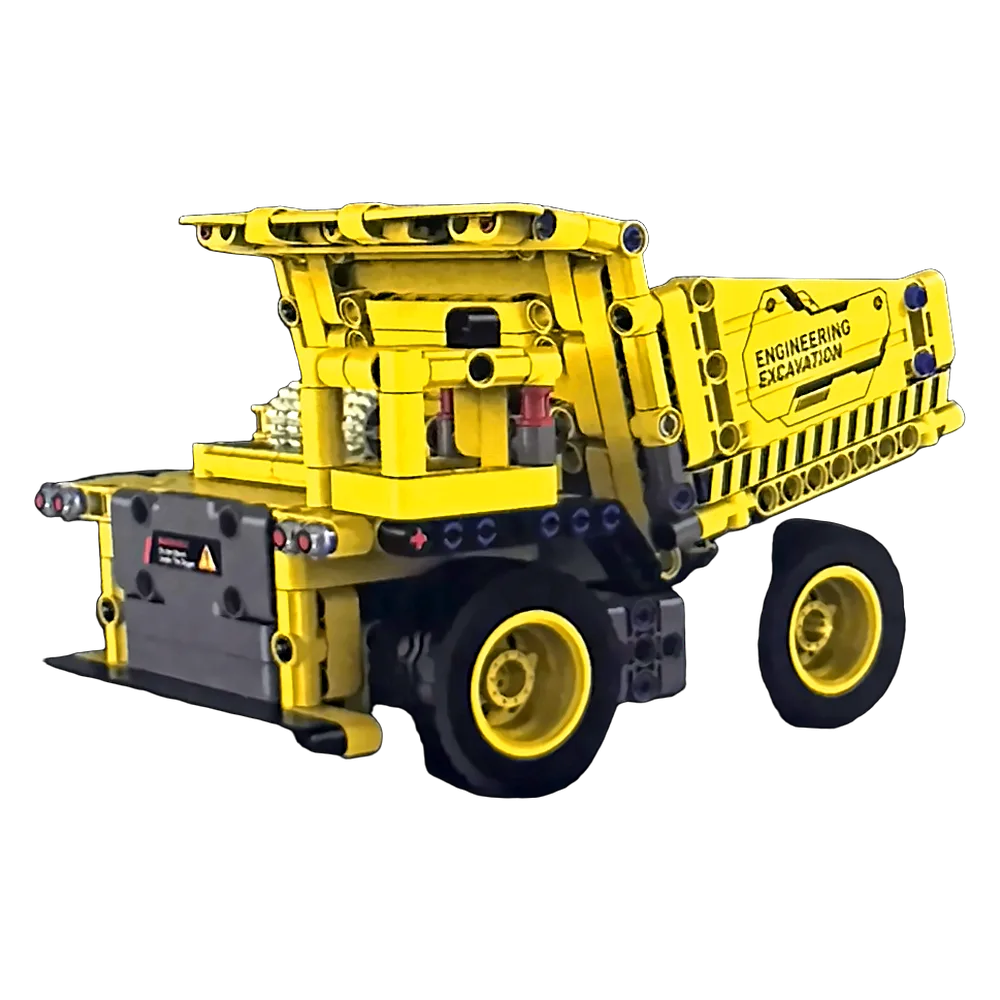 Εκπαιδευτικό σετ με κίτρινο dump truck και 555 κομμάτια